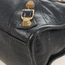 Balenciaga Giant Mini City Hand Bag Leather 2way Gold Gray 309544 Auth ep16934M-15