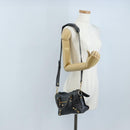 Balenciaga Giant Mini City Hand Bag Leather 2way Gold Gray 309544 Auth ep16934M-27
