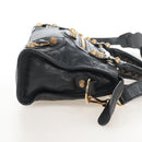 Balenciaga Giant Mini City Hand Bag Leather 2way Gold Gray 309544 Auth ep16934M-5