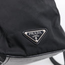 PRADA Hand Bag Nylon Black Silver Auth ep16937V-14