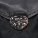 PRADA Hand Bag Nylon Black Silver Auth ep16937V-15
