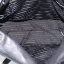 PRADA Hand Bag Nylon Black Silver Auth ep16937V-23