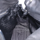 PRADA Hand Bag Nylon Black Silver Auth ep16937V-24