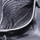 PRADA Hand Bag Nylon Black Silver Auth ep16937V-27