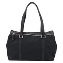 PRADA Hand Bag Nylon Black Silver Auth ep16937V-3