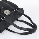 PRADA Hand Bag Nylon Black Silver Auth ep16937V-7