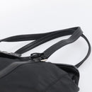 PRADA Hand Bag Nylon Black Silver Auth ep16937V-8
