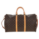 LOUIS VUITTON Monogram Keepall Bandouliere 50 Boston Bag M41416 LV Auth ep16940V-3