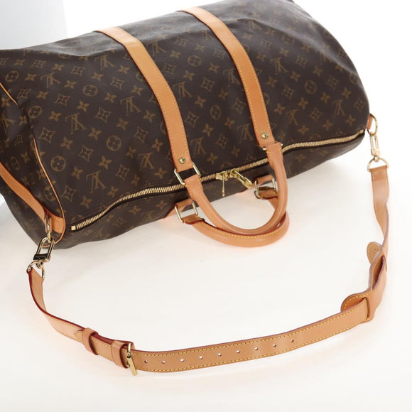 LOUIS VUITTON Monogram Keepall Bandouliere 50 Boston Bag M41416 LV Auth ep16940V