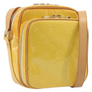 LOUIS VUITTON Monogram Vernis Wooster Bag Lime Yellow M91075 LV Auth ep16941-1