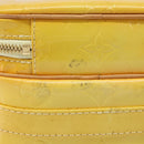 LOUIS VUITTON Monogram Vernis Wooster Bag Lime Yellow M91075 LV Auth ep16941-10