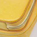 LOUIS VUITTON Monogram Vernis Wooster Bag Lime Yellow M91075 LV Auth ep16941-11