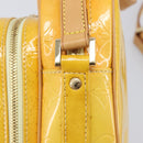 LOUIS VUITTON Monogram Vernis Wooster Bag Lime Yellow M91075 LV Auth ep16941-16