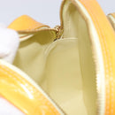 LOUIS VUITTON Monogram Vernis Wooster Bag Lime Yellow M91075 LV Auth ep16941-20