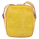 LOUIS VUITTON Monogram Vernis Wooster Bag Lime Yellow M91075 LV Auth ep16941-3