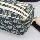 Christian Dior Trotter Shoulder Bag PVC Blue Silver Auth ep16942-10