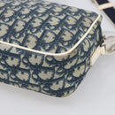 Christian Dior Trotter Shoulder Bag PVC Blue Silver Auth ep16942-12