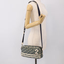 Christian Dior Trotter Shoulder Bag PVC Blue Silver Auth ep16942-25