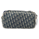 Christian Dior Trotter Shoulder Bag PVC Blue Silver Auth ep16942-3