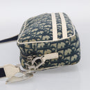 Christian Dior Trotter Shoulder Bag PVC Blue Silver Auth ep16942-4