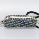 Christian Dior Trotter Shoulder Bag PVC Blue Silver Auth ep16942-9