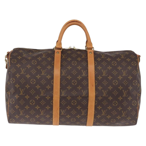 LOUIS VUITTON Monogram Keepall Bandouliere 50 Boston Bag M41416 LV Auth ep16951V