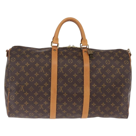 LOUIS VUITTON Monogram Keepall Bandouliere 50 Boston Bag M41416 LV Auth ep16951V