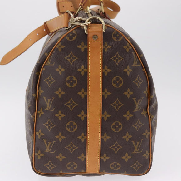 LOUIS VUITTON Monogram Keepall Bandouliere 50 Boston Bag M41416 LV Auth ep16951V