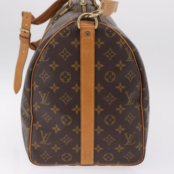 LOUIS VUITTON Monogram Keepall Bandouliere 50 Boston Bag M41416 LV Auth ep16951V