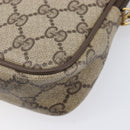 GUCCI GG Supreme Shoulder Bag PVC Beige Gold Tone 97 02 068 Auth ep16964-12
