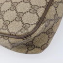 GUCCI GG Supreme Shoulder Bag PVC Beige Gold Tone 97 02 068 Auth ep16964-13