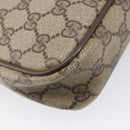 GUCCI GG Supreme Shoulder Bag PVC Beige Gold Tone 97 02 068 Auth ep16964-15
