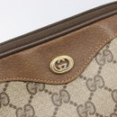 GUCCI GG Supreme Shoulder Bag PVC Beige Gold Tone 97 02 068 Auth ep16964-17