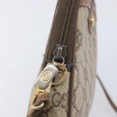 GUCCI GG Supreme Shoulder Bag PVC Beige Gold Tone 97 02 068 Auth ep16964-18