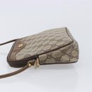 GUCCI GG Supreme Shoulder Bag PVC Beige Gold Tone 97 02 068 Auth ep16964-5