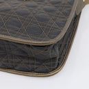 Christian Dior Canage Shoulder Bag Canvas Black Gold Tone Auth ep16966V-10