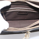 Christian Dior Canage Shoulder Bag Canvas Black Gold Tone Auth ep16966V-18