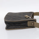 Christian Dior Canage Shoulder Bag Canvas Black Gold Tone Auth ep16966V-5