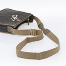 Christian Dior Canage Shoulder Bag Canvas Black Gold Tone Auth ep16966V-7