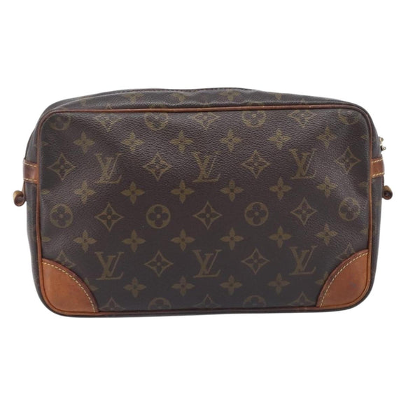 LOUIS VUITTON Monogram Compiegne 28 Clutch Bag M51845 LV Auth ep16980