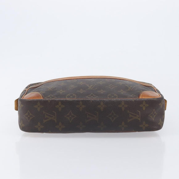LOUIS VUITTON Monogram Compiegne 28 Clutch Bag M51845 LV Auth ep16980