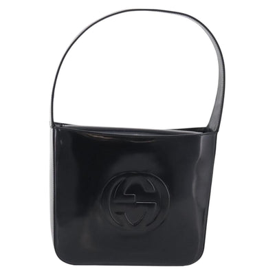 GUCCI Shoulder Bag Patent Black 000 2023 0506 Auth ep16985 - 0