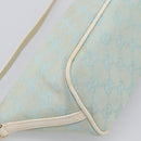 GUCCI GG Canvas Accessory Pouch Light Blue Silver 039 1103 Auth ep16987-11