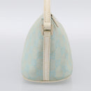 GUCCI GG Canvas Accessory Pouch Light Blue Silver 039 1103 Auth ep16987-4