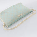 GUCCI GG Canvas Accessory Pouch Light Blue Silver 039 1103 Auth ep16987-7