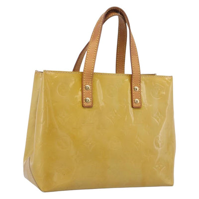 LOUIS VUITTON Monogram Vernis Reade PM Hand Bag Beige M91144 LV Auth ep16993