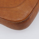 GUCCI Jackie Hand Bag Leather Brown Gold Tone 00963 Auth ep16998-13