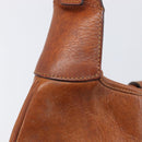 GUCCI Jackie Hand Bag Leather Brown Gold Tone 00963 Auth ep16998-16