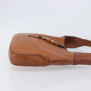 GUCCI Jackie Hand Bag Leather Brown Gold Tone 00963 Auth ep16998-4