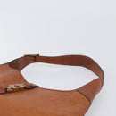 GUCCI Jackie Hand Bag Leather Brown Gold Tone 00963 Auth ep16998-8